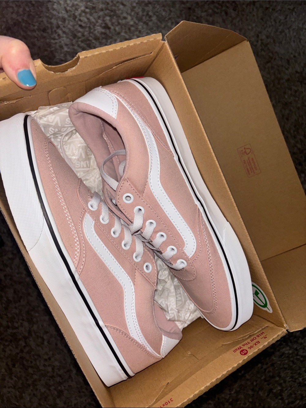 Vans Brooklyn Ls Canvas Sepia Rose Low-Top Sneakers - Picture 3 of 5